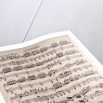 Handwritten sheet music, andantino quasi adagio by Anonymous