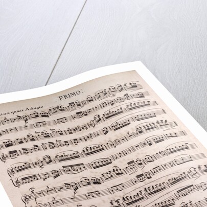 Handwritten sheet music, andantino quasi adagio by Anonymous