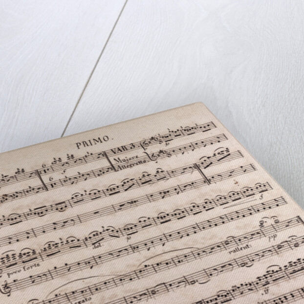 Handwritten sheet music by Anonymous