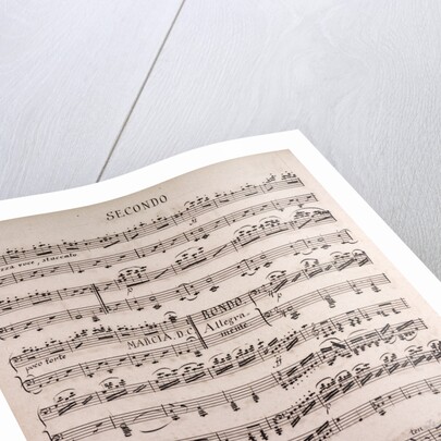 Handwritten sheet music, trio secondo by Anonymous