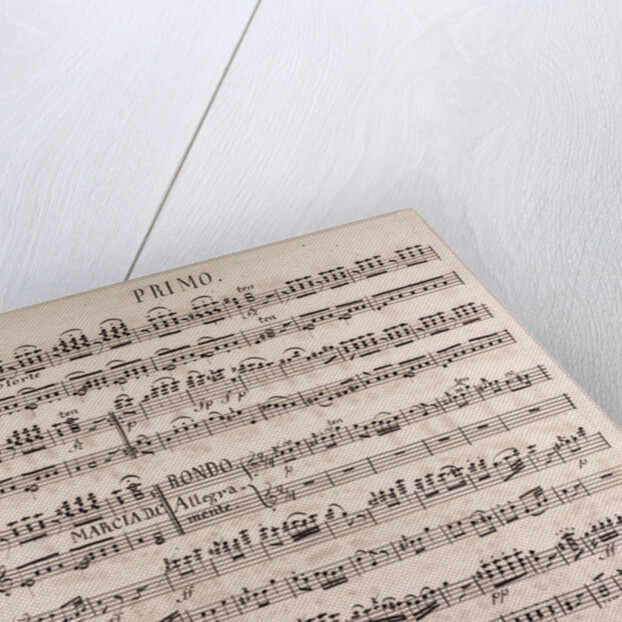 Handwritten sheet music by Anonymous