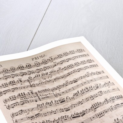 Handwritten sheet music by Anonymous