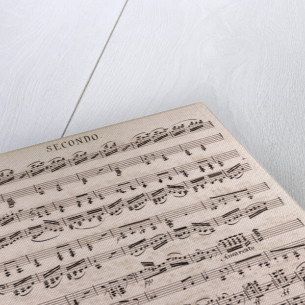 Handwritten sheet music by Anonymous
