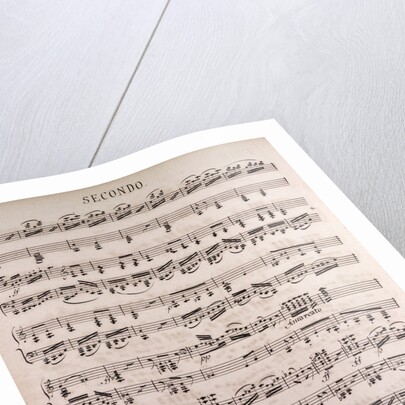 Handwritten sheet music by Anonymous