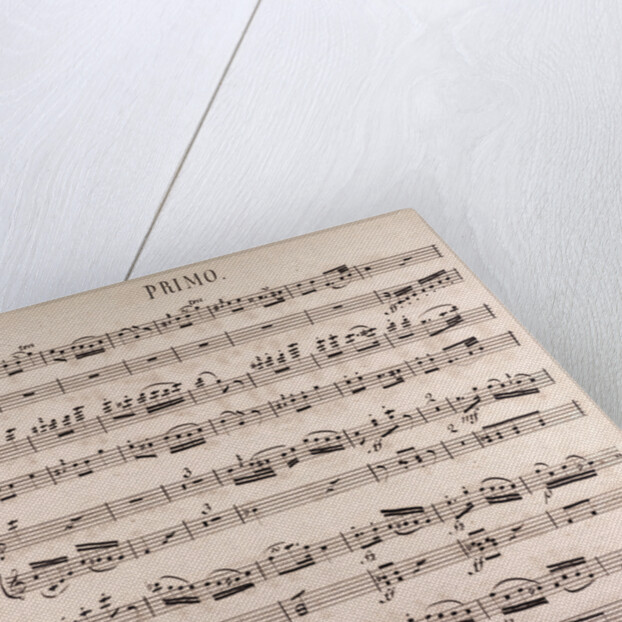 Handwritten sheet music by Anonymous