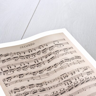 Handwritten sheet music by Anonymous