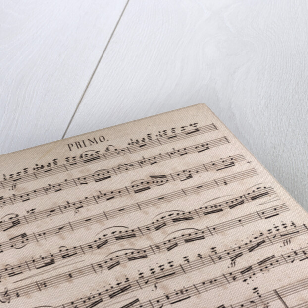 Handwritten sheet music by Anonymous
