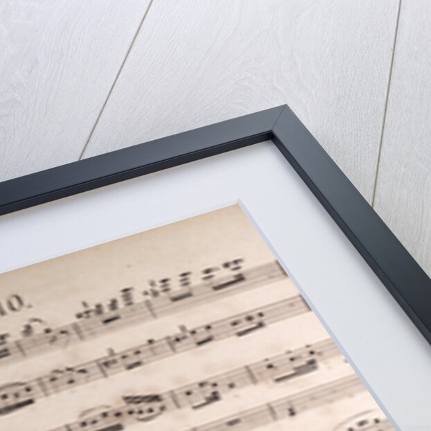Handwritten sheet music by Anonymous