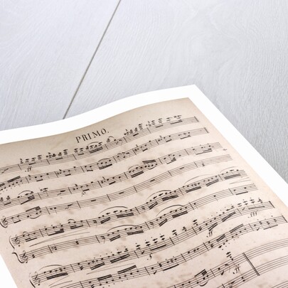 Handwritten sheet music by Anonymous