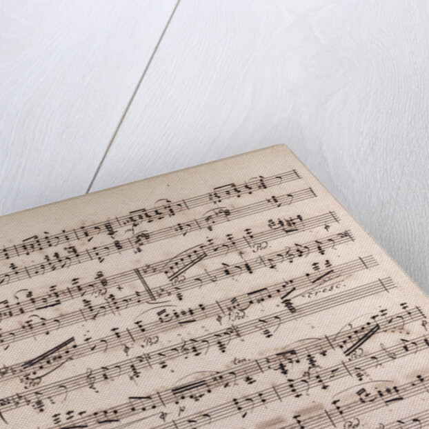 Handwritten sheet music by Anonymous