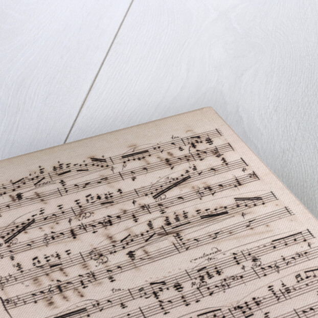 Handwritten sheet music by Anonymous