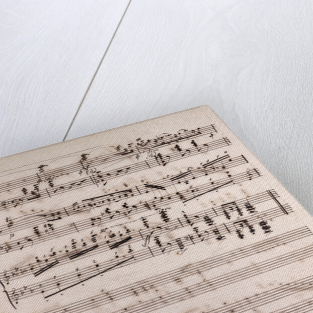 Handwritten sheet music by Anonymous
