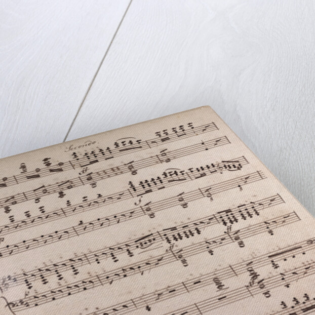 Handwritten sheet music by Anonymous