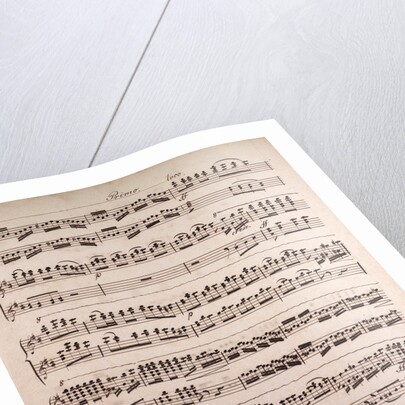 Handwritten sheet music by Anonymous