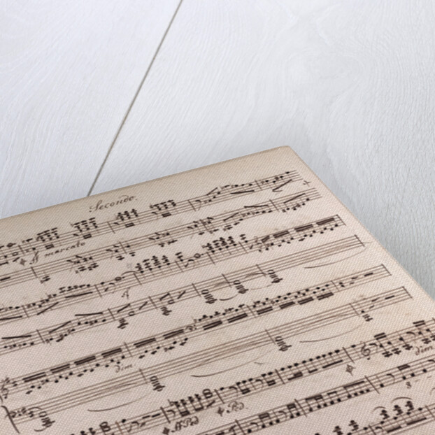 Handwritten sheet music by Anonymous