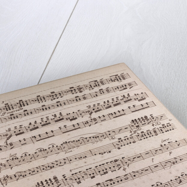 Handwritten sheet music by Anonymous