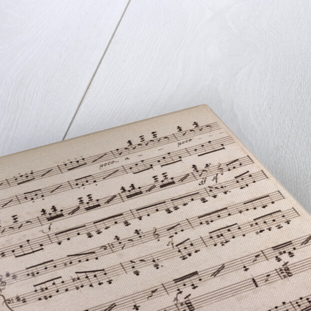 Handwritten sheet music by Anonymous