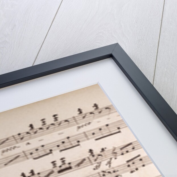 Handwritten sheet music by Anonymous