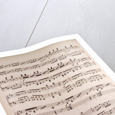 Handwritten sheet music by Anonymous