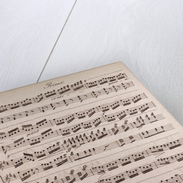 Handwritten sheet music by Anonymous