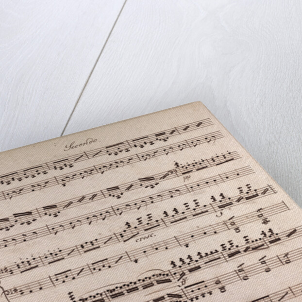 Handwritten sheet music by Anonymous