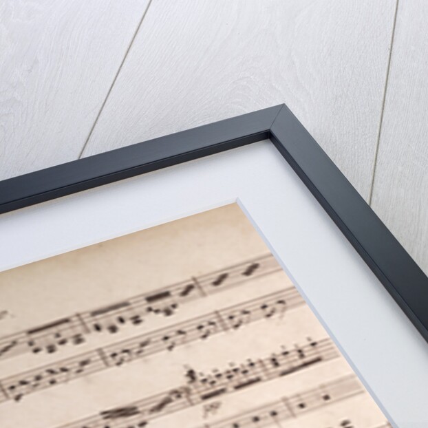 Handwritten sheet music by Anonymous