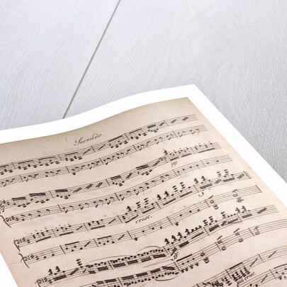 Handwritten sheet music by Anonymous