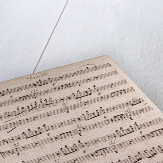 Handwritten sheet music by Anonymous