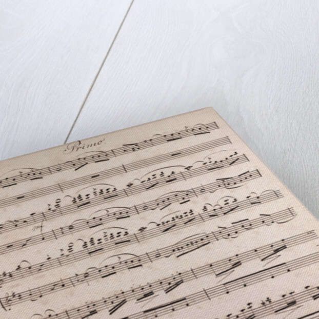 Handwritten sheet music by Anonymous