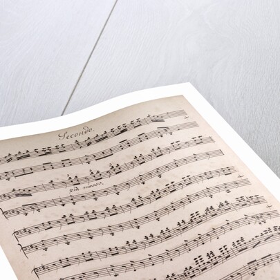 Handwritten sheet music by Anonymous