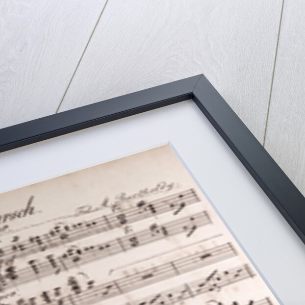 Handwritten sheet music, Hochzeitmarsch, allegro vivace by Anonymous