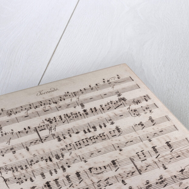 Handwritten sheet music by Anonymous