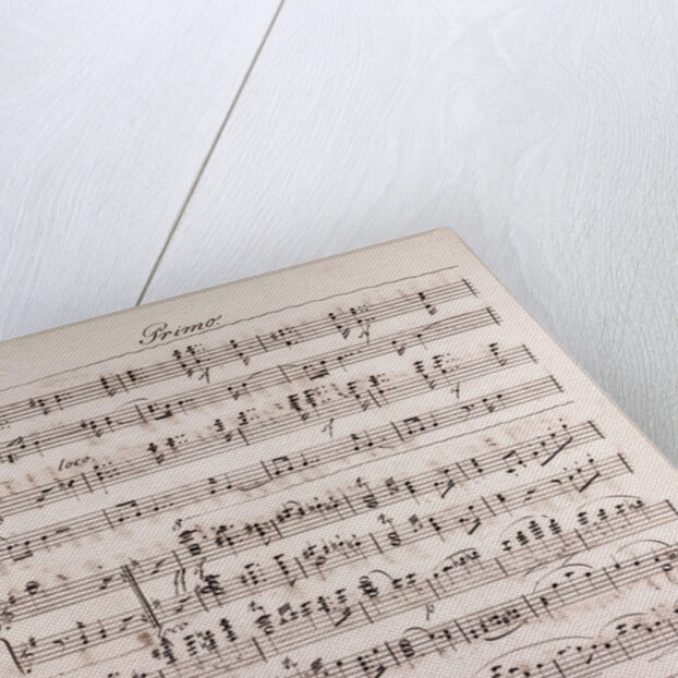 Handwritten sheet music by Anonymous