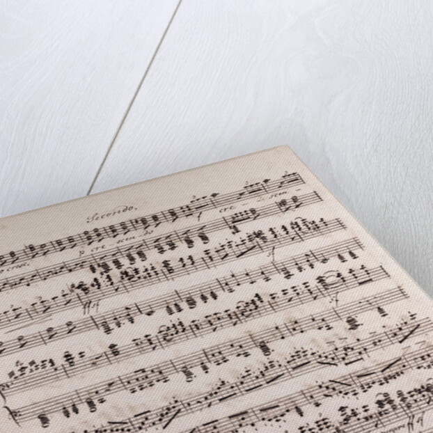 Handwritten sheet music by Anonymous