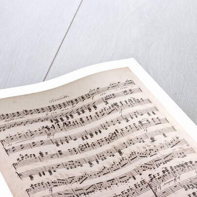 Handwritten sheet music by Anonymous