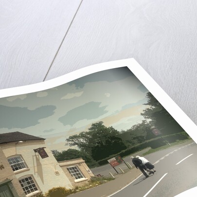 Road Pedestrians near the Rose and Crown by Sarah Smith