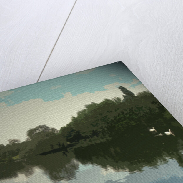 Jetty and Boating Lake in Markeaton Park by Sarah Smith