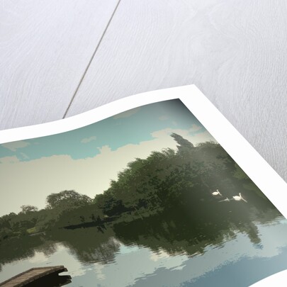 Jetty and Boating Lake in Markeaton Park by Sarah Smith