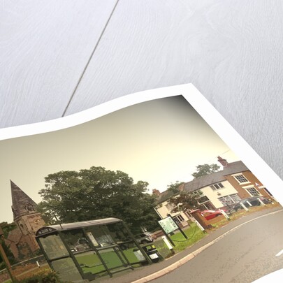 Church and Village Green in Findern by Sarah Smith