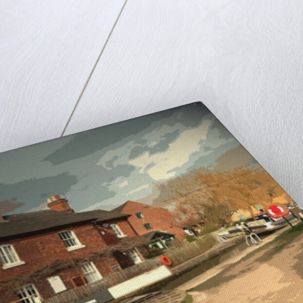 Cottage and Lock in Shardlow by Sarah Smith