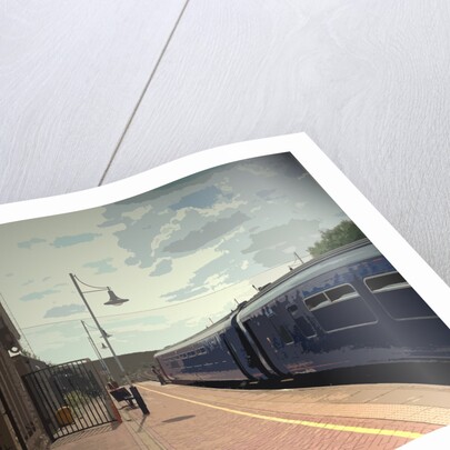 Departing Train at Shirebrook Railway by Sarah Smith