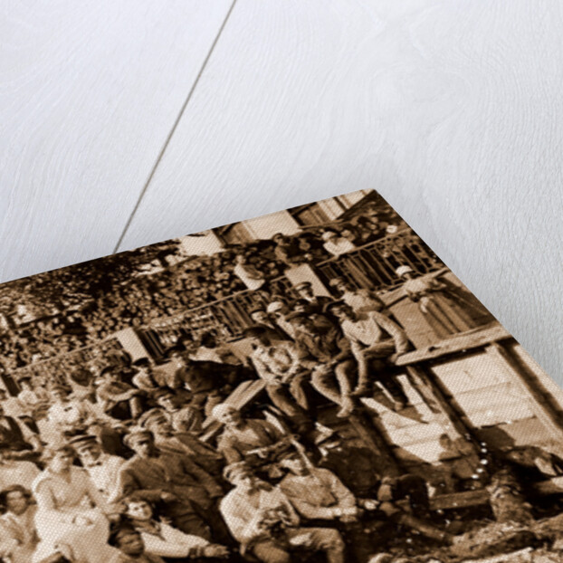 Group of a Soviet's employees, subbotniki or subbotnik, Saturdays voluntary work, June 1920, Russia by Anonymous