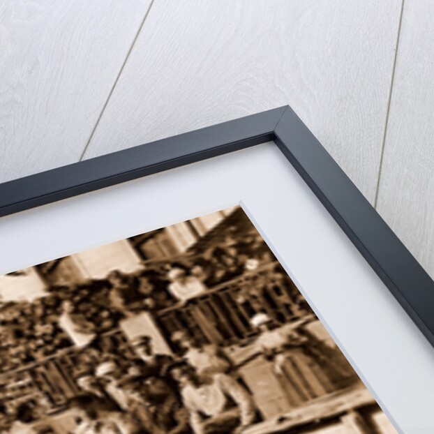 Group of a Soviet's employees, subbotniki or subbotnik, Saturdays voluntary work, June 1920, Russia by Anonymous