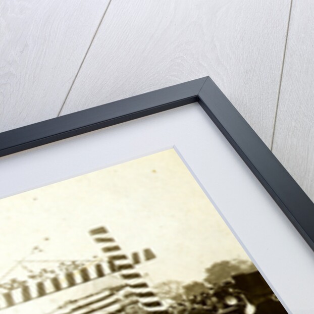 Admiral Togo and other Japanese naval officers being greeted by government officials by Anonymous