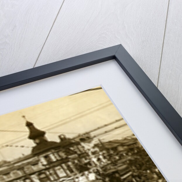 Crowds on a Tokyo street, near the train station(?) by Anonymous