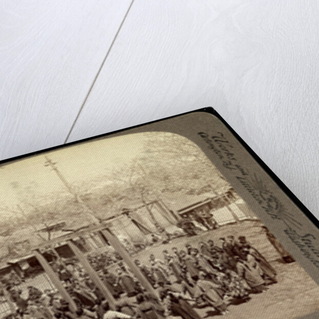 The lotus-flower, a typical game played by Japanese children during cherry-bloom festival, Tokyo by Anonymous