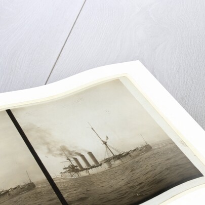 An American cruiser arriving in New York, probably at the time of the Portsmouth Peace Conference by Anonymous