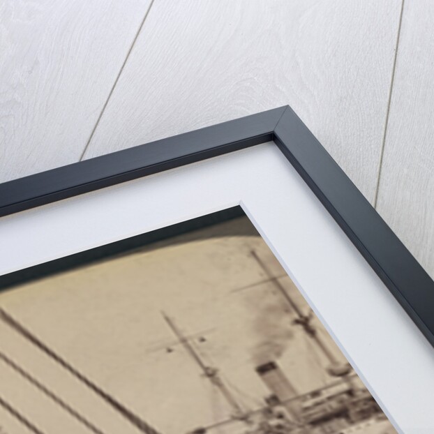 President Roosevelt on the Mayflower, reviewing the Naval parade off Long Island by Anonymous