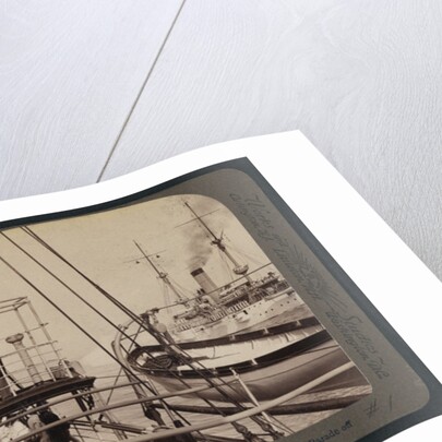 President Roosevelt on the Mayflower, reviewing the Naval parade off Long Island by Anonymous