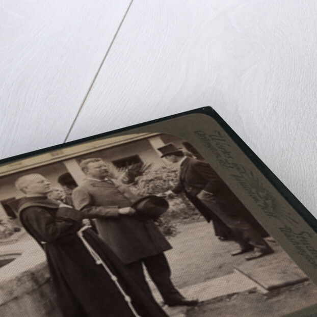 Theodore Roosevelt and party at the Old Mission of the Franciscan Fathers, Santa Barbara, California by Anonymous